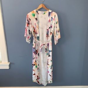 Piyama Floral Kimono Style Gown Size XS- Small